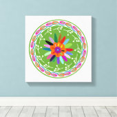 Modernes Otomi-Design Leinwanddruck (Insitu (Holzboden))