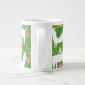 Modernes Otomi-Design | Llama Donkey Design Jumbo-Tasse (Rückseite)