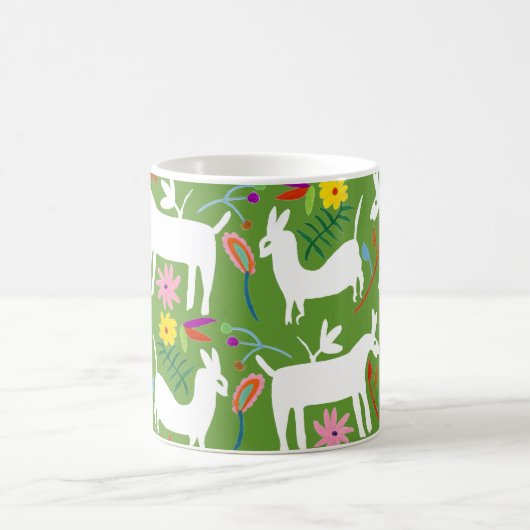 Modernes Otomi-Design | Llama Donkey Design Kaffeetasse (Mittel)