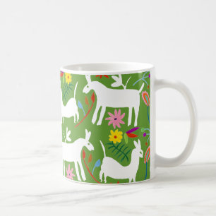 Modernes Otomi-Design   Llama Donkey Design Kaffeetasse