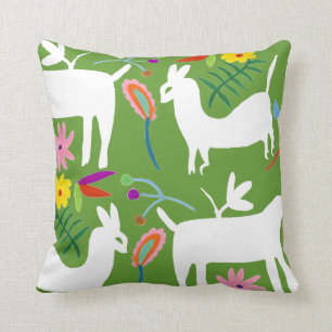 Modernes Otomi-Design   Llama Donkey Design Kissen