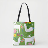 Modernes Otomi-Design | Llama Donkey Design Tasche (Vorderseite)