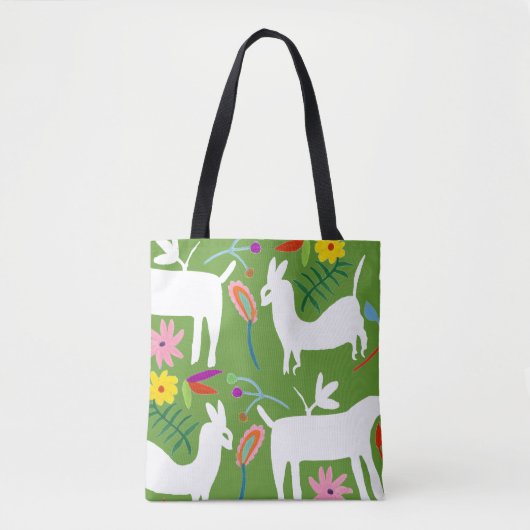 Modernes Otomi-Design | Llama Donkey Design Tasche (Vorderseite)