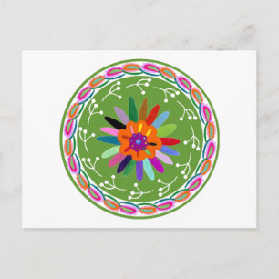 Modernes Otomi-Design Postkarte