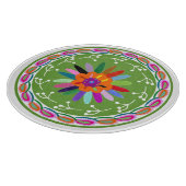 Modernes Otomi-Design Schneidebrett (Ecke)