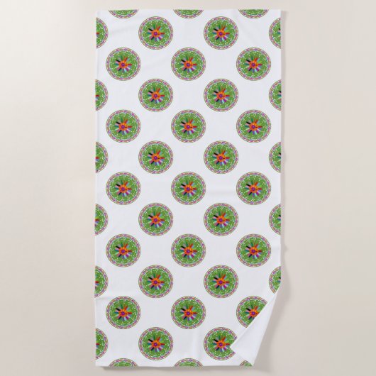 Modernes Otomi-Design Strandtuch (Vorderseite)