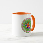 Modernes Otomi-Design Tasse (VorderseiteRechts)