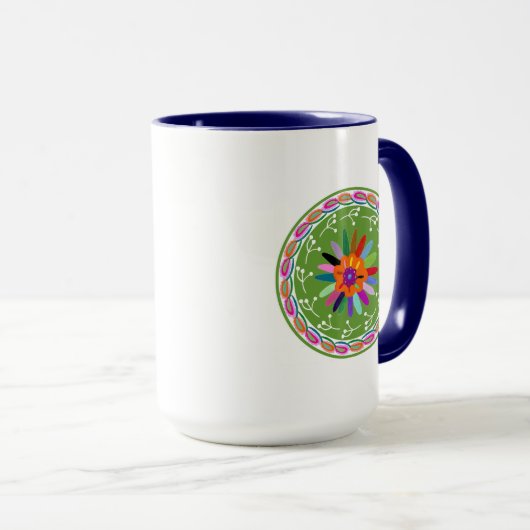 Modernes Otomi-Design Tasse (VorderseiteRechts)