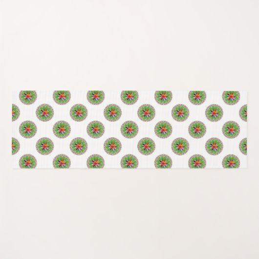 Modernes Otomi-Design Yogamatte (Vorderseite (Horizontal))