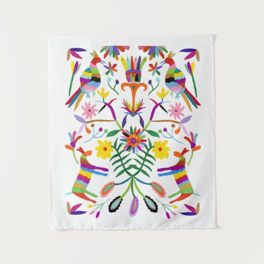 Modernes Otomi I Wandteppich (Vorderseite)