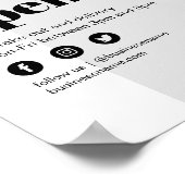 Modernes Outdoor-Angebot für Geschäftsleute Poster (Ecke)