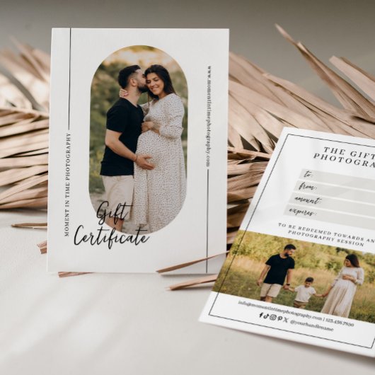 Modernes Oval Arch Fotogeschenk