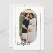 Modernes Oval Arch Fotogeschenk (Vorderseite)