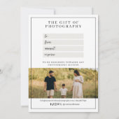 Modernes Oval Arch Fotogeschenk (Rückseite)