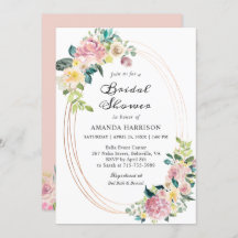 Modernes ovales Brautparty in Pastellfarben