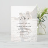 Modernes Overlay-Foto Einladung (Stehend Vorderseite)