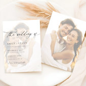 Modernes Overlay-Foto Einladung