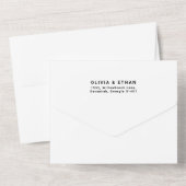 Modernes Overlay-Foto - Hochzeit individuell gesta All In One Einladung (Rückseite)