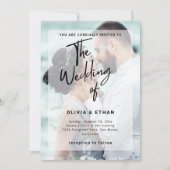 Modernes Overlay-Foto - Hochzeit individuell gesta Einladung (Vorderseite)