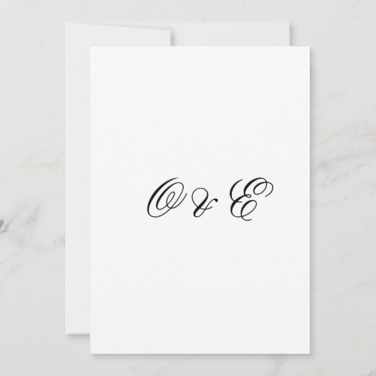 Modernes Overlay-Foto - Hochzeit individuell gesta Einladung (Rückseite)