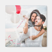 Modernes Overlay-Foto "LIEBE" Magnet (Vorne)