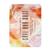 Modernes Overlay | Foto Zeitschrift speichern Magnet (Vertikal)