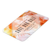 Modernes Overlay | Foto Zeitschrift speichern Magnet (Linke Seite)