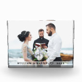 Modernes Overlay für Hochzeiten und Fotos für Name (Vorderseite)
