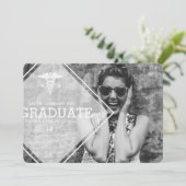 Modernes Overlay | RN Graduation Party Foto Einladung (Stehend Vorderseite)