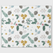 Modernes Oversifiziertes Weihnachtsfolienmuster Geschenkpapier (Flach)