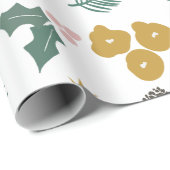 Modernes Oversifiziertes Weihnachtsfolienmuster Geschenkpapier (Rolleneckpunkt)