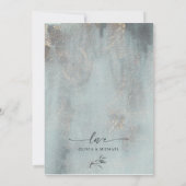 Modernes Ozeanwasser mit Gold-Foto Dankeskarte (Rückseite)