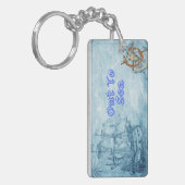 Modernes Ozeanwetter Schlüsselanhänger (Vorderseite links)