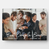 Modernes Paar 3 Foto Collage Bestes Paar je Fotoplatte (Vorderseite)