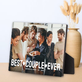 Modernes Paar 3 Foto Collage Bestes Paar je Fotoplatte