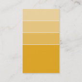 MODERNES PAINT CHIP, schlicht, schlau, gelb Visitenkarte (Rückseite)