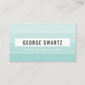 MODERNES PAINT SWATCH, einfache, fett grüne Minze Visitenkarte (Vorderseite)