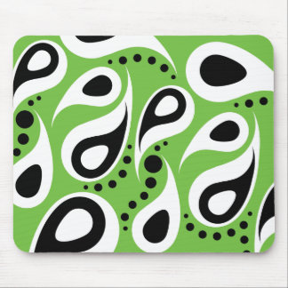 Modernes Paisley - Grün Mousepad