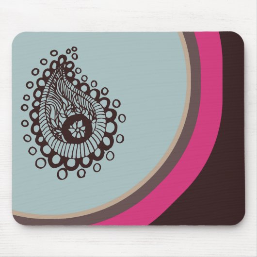 Modernes Paisley Mousepad (Vorne)