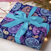 Modernes Paisley-Muster Geschenkpapier