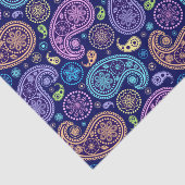 Modernes Paisley-Muster Seidenpapier (Ausschnitt)
