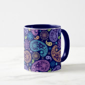 Modernes Paisley-Muster Tasse (VorderseiteRechts)
