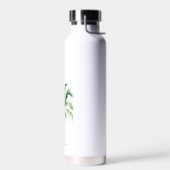 Modernes Palm Tree Monogram Personalisiert Trinkflasche (Links)