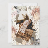 Modernes Pampas Boho Beach Sommerziel Save The Date (Rückseite)