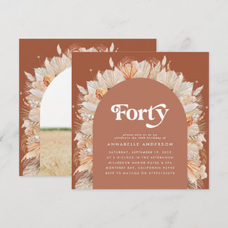 Modernes Pampas-Gras-Terrakotta 40. Foto