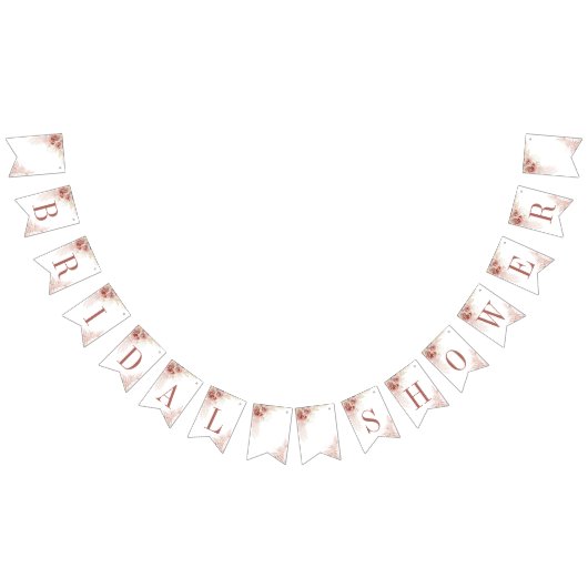 Modernes Pampas Grass Tan Brautparty Wimpelkette (Alle)