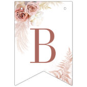 Modernes Pampas Grass Tan Brautparty Wimpelkette (Zweite Fahne)