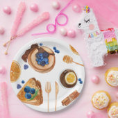 Modernes Pancakes Küche Schönes Frühstück Pappteller (Party)