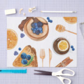 Modernes Pancakes Küche Schönes Frühstück Seidenpapier (Handwerk)