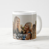 Modernes Panorama Foto Bewährte Freunde für immer Jumbo-Tasse (Vorderseite Rechts)